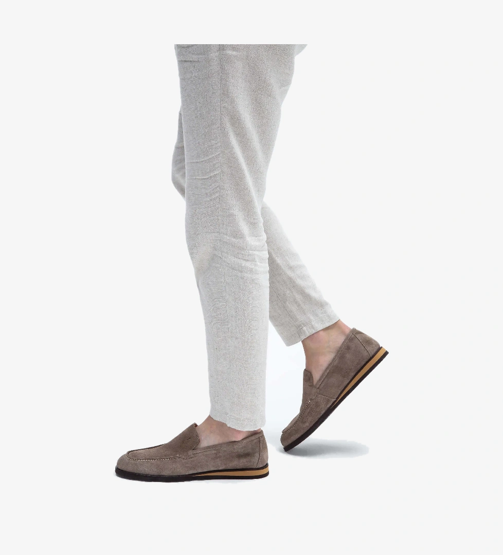 Tamer Tanca Tamer Tanca Erkek Hakiki Deri Taş süet Loafer Ayakkabı model görseli