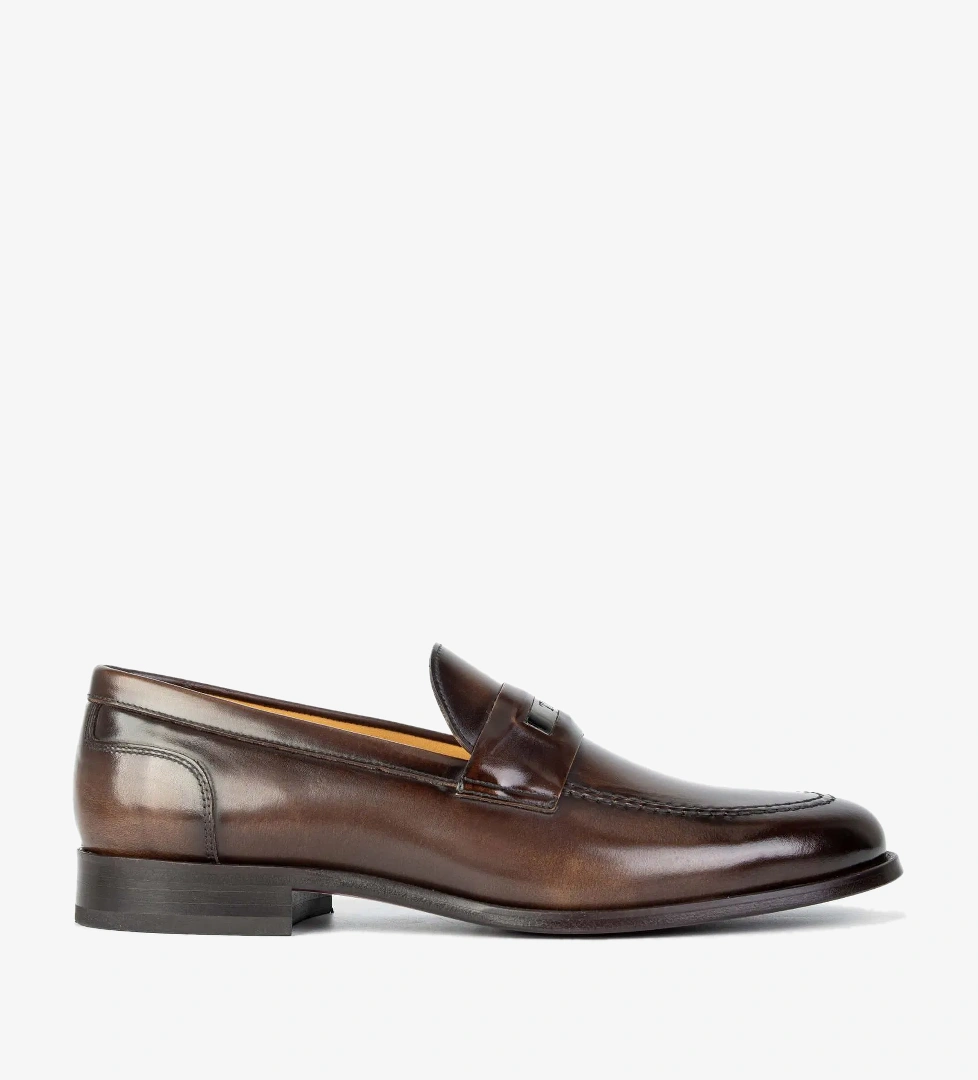 Tamer Tanca Tamer Tanca Erkek Hakiki Deri Kahverengi Loafer Ayakkabı model görseli