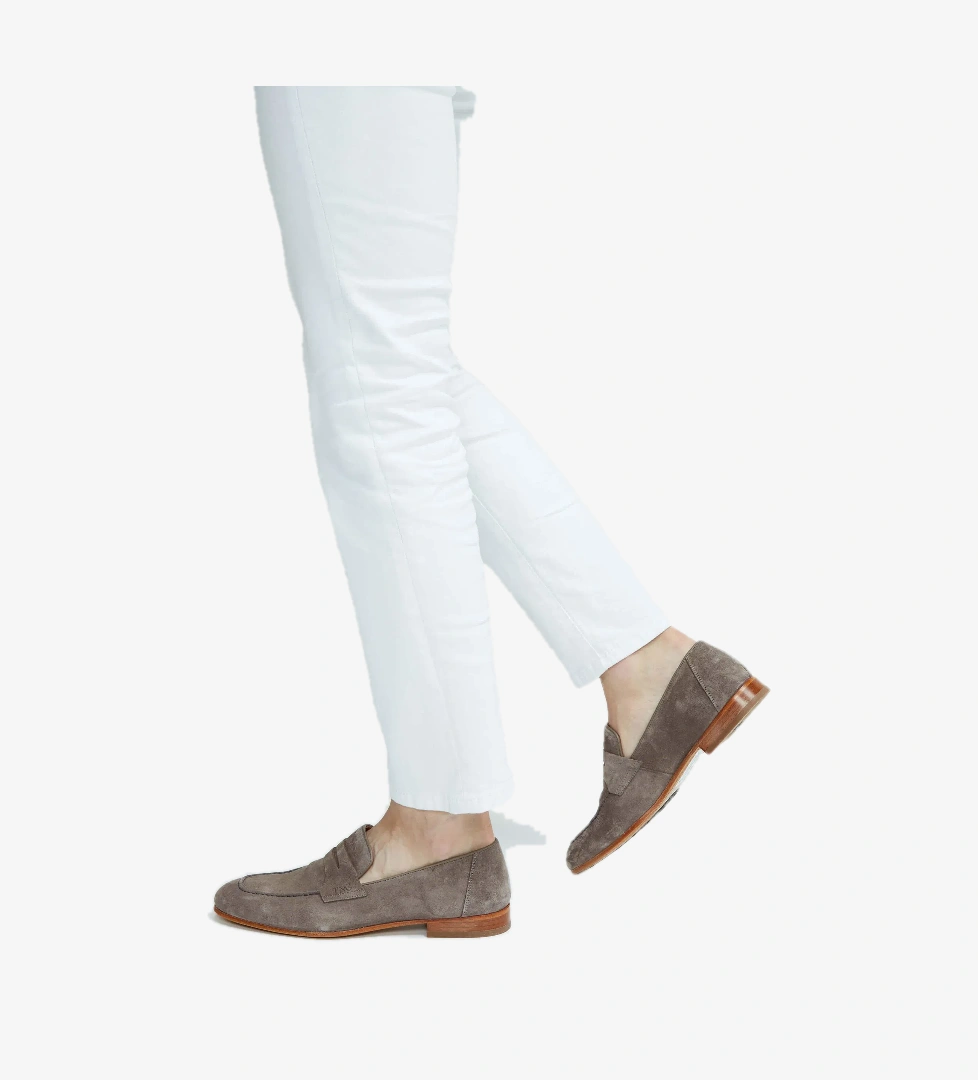 Tamer Tanca Erkek Hakiki Deri Kahverengi Loafer Ayakkabı - Görsel 1