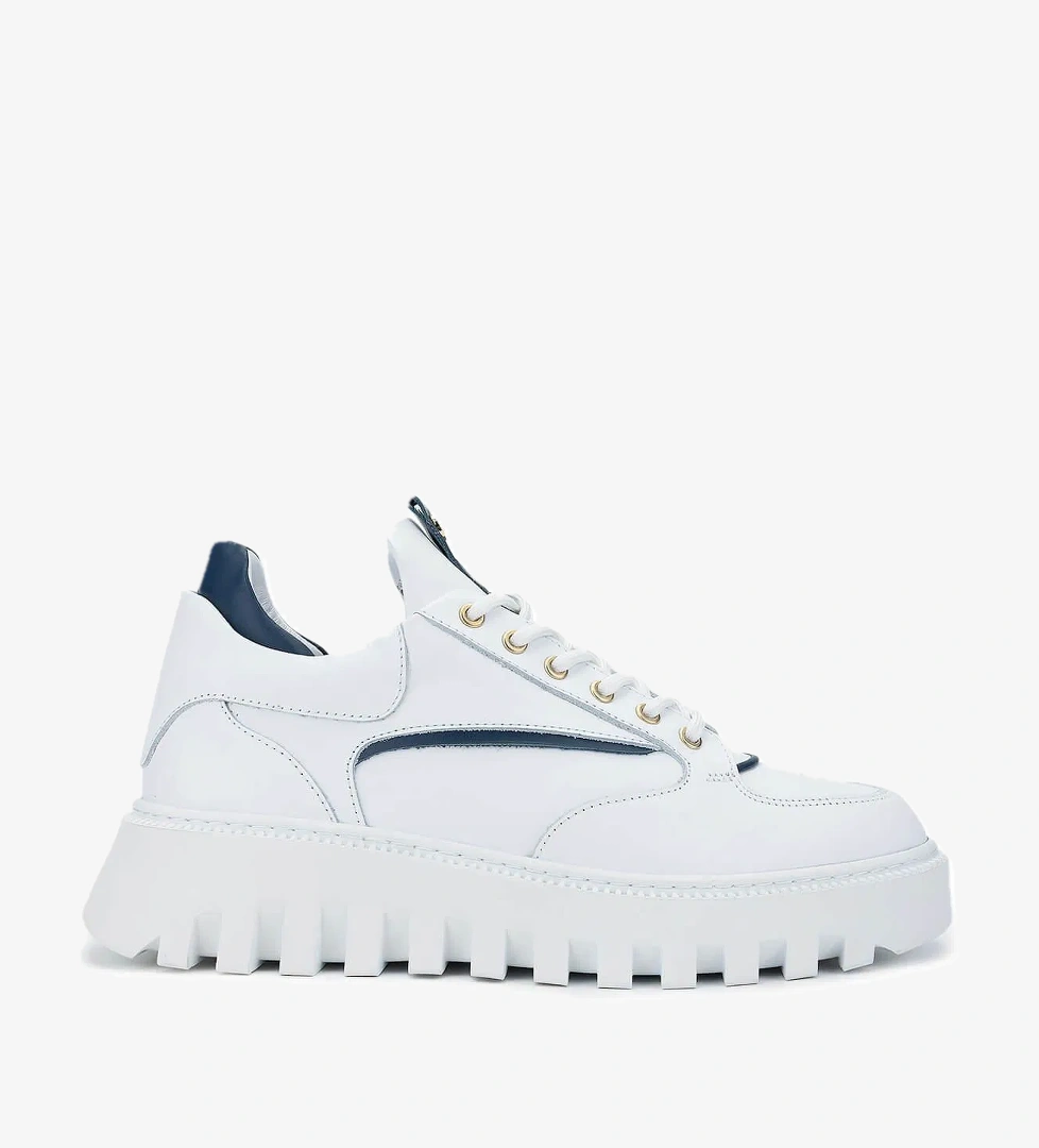 Tamer Tanca Tamer Tanca Erkek Hakiki Deri Beyaz Casual Ayakkabı | FashFed Beyaz - 1. görsel