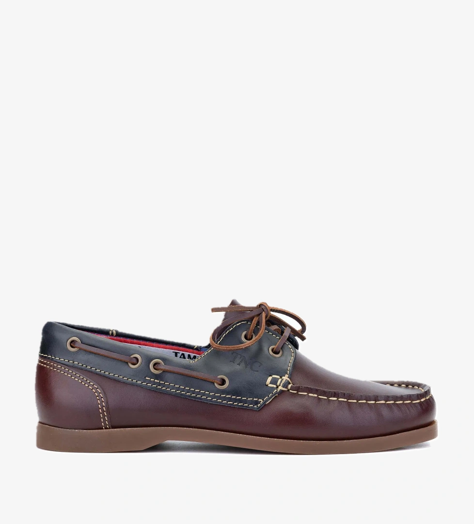 Tamer Tanca Tamer Tanca Erkek Hakiki Deri Bordo/Lacivert Casual Ayakkabı model görseli