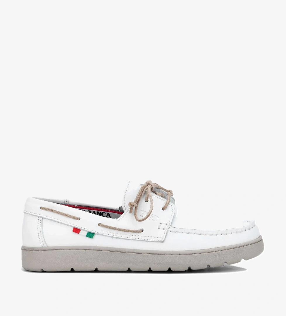 Tamer Tanca Erkek Hakiki Deri Beyaz Casual Ayakkabı - Görsel 1