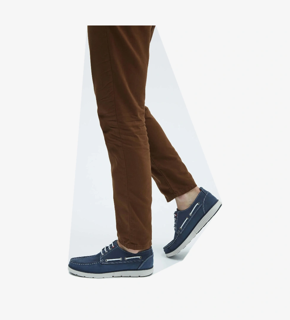 Tamer Tanca Tamer Tanca Erkek Hakiki Deri Mavi Casual Ayakkabı model görseli