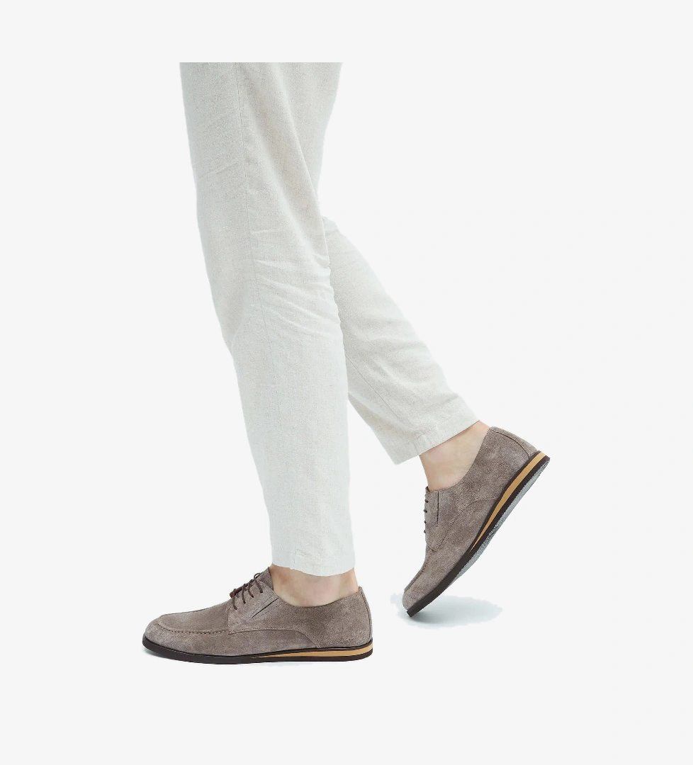 Tamer Tanca Erkek Hakiki Deri Kahverengi Casual Ayakkabı - Görsel 1