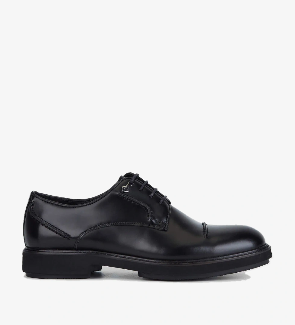 Tamer Tanca Tamer Tanca Erkek Hakiki Deri Siyah Açma Casual Ayakkabı model görseli