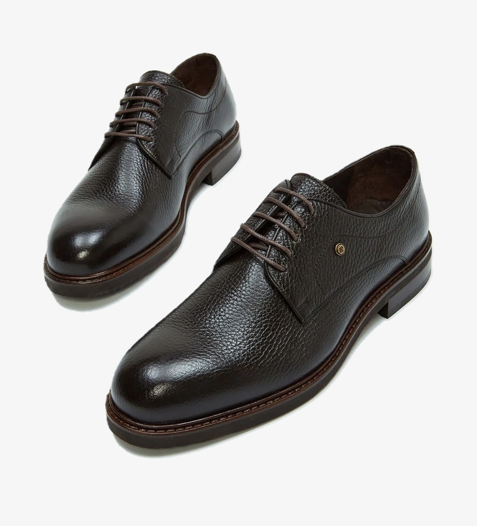 Tamer Tanca Tamer Tanca Erkek Hakiki Deri Kahverengi Casual Ayakkabı model görseli