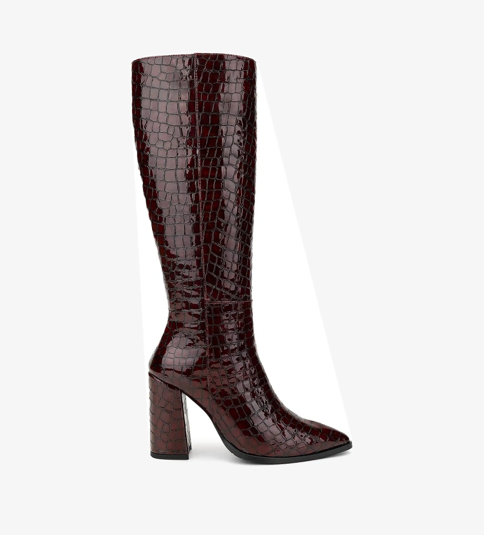 Tamer Tanca Tamer Tanca Kadın Hakiki Deri Bordo Casual Çizme model görseli