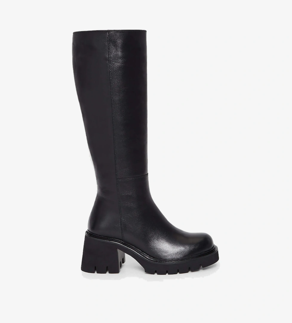 Tamer Tanca Kadın Hakiki Deri Siyah Deri Casual Çizme - Görsel 1