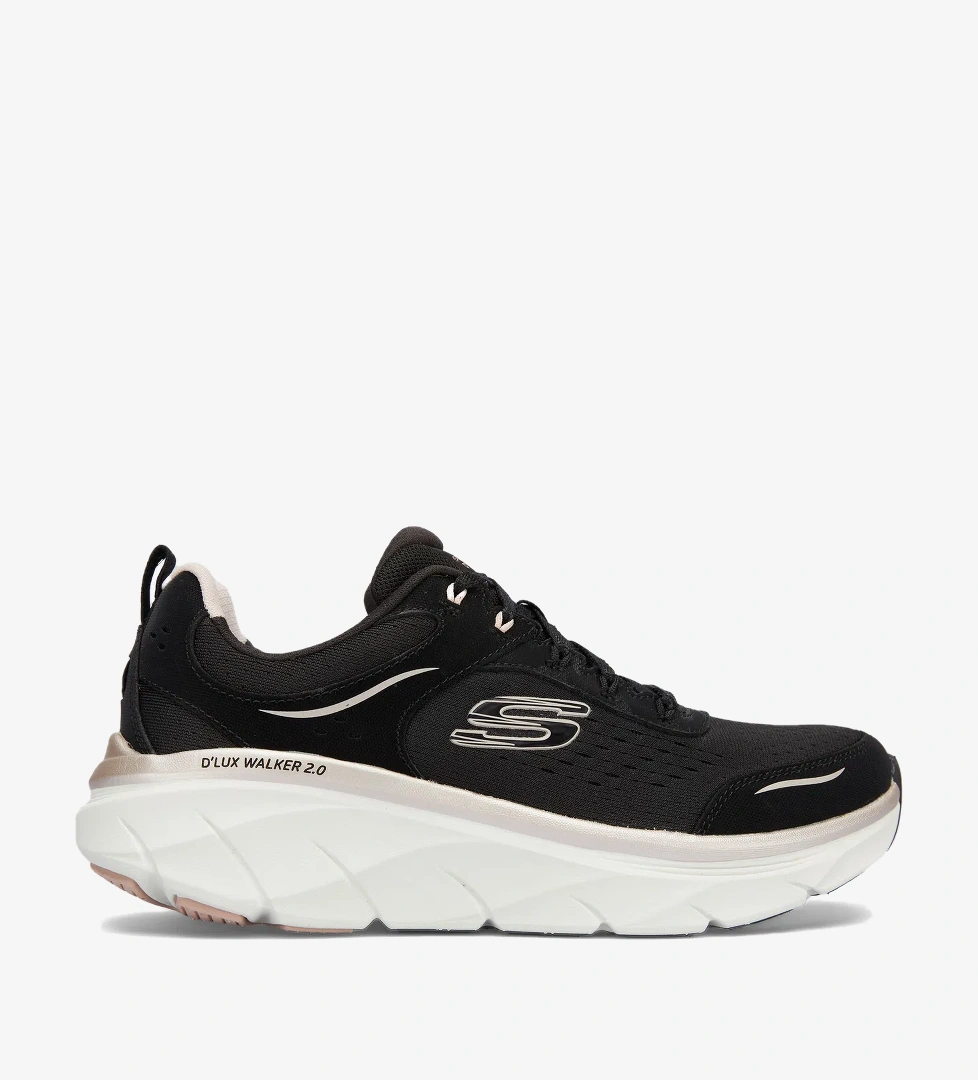 Skechers D'Lux Walker 2.0 Gradient Glam Kadın Siyah Yürüyüş Ayakkabısı - Görsel 1