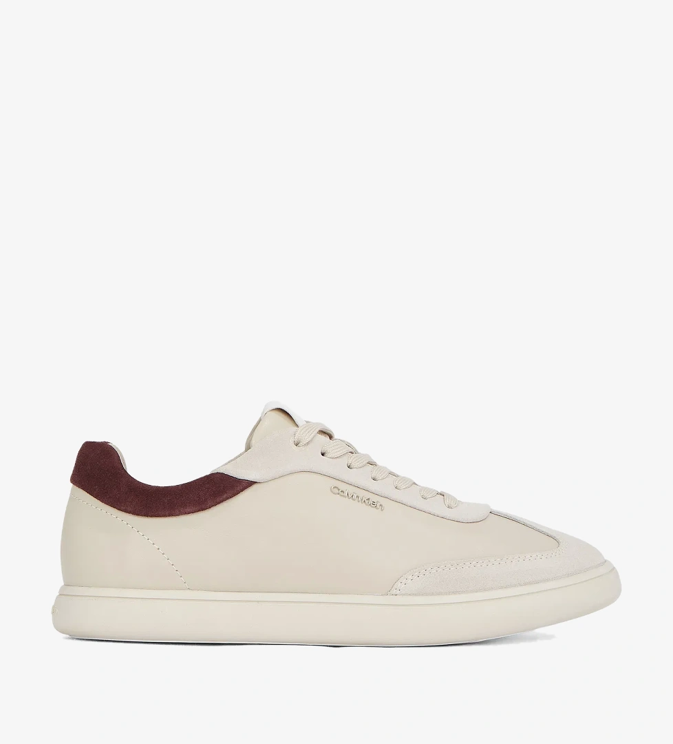 Calvin Klein Cupsole Lace Up Sue Mix Kadın Bej Sneaker - Görsel 1