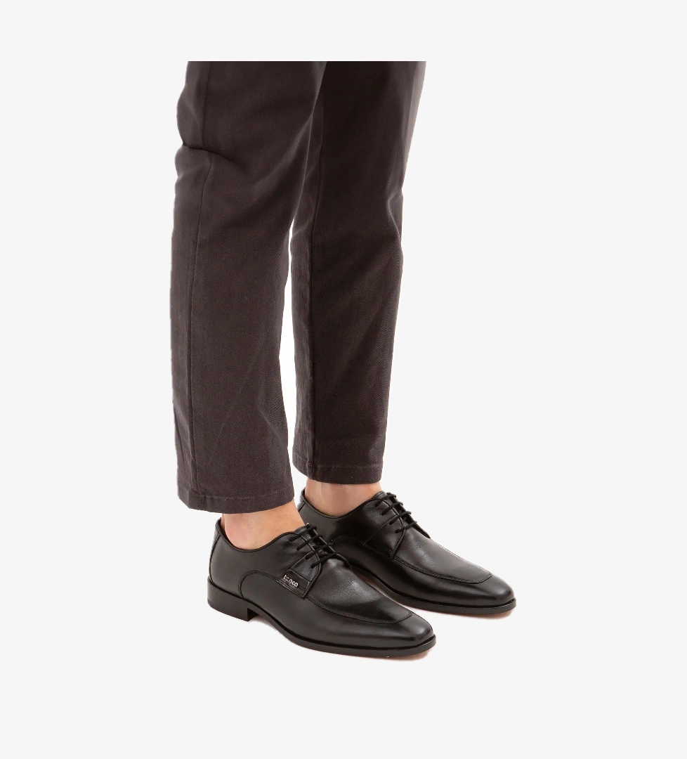 Tamer Tanca Tamer Tanca Erkek Hakiki Deri Siyah Klasik Ayakkabı model görseli