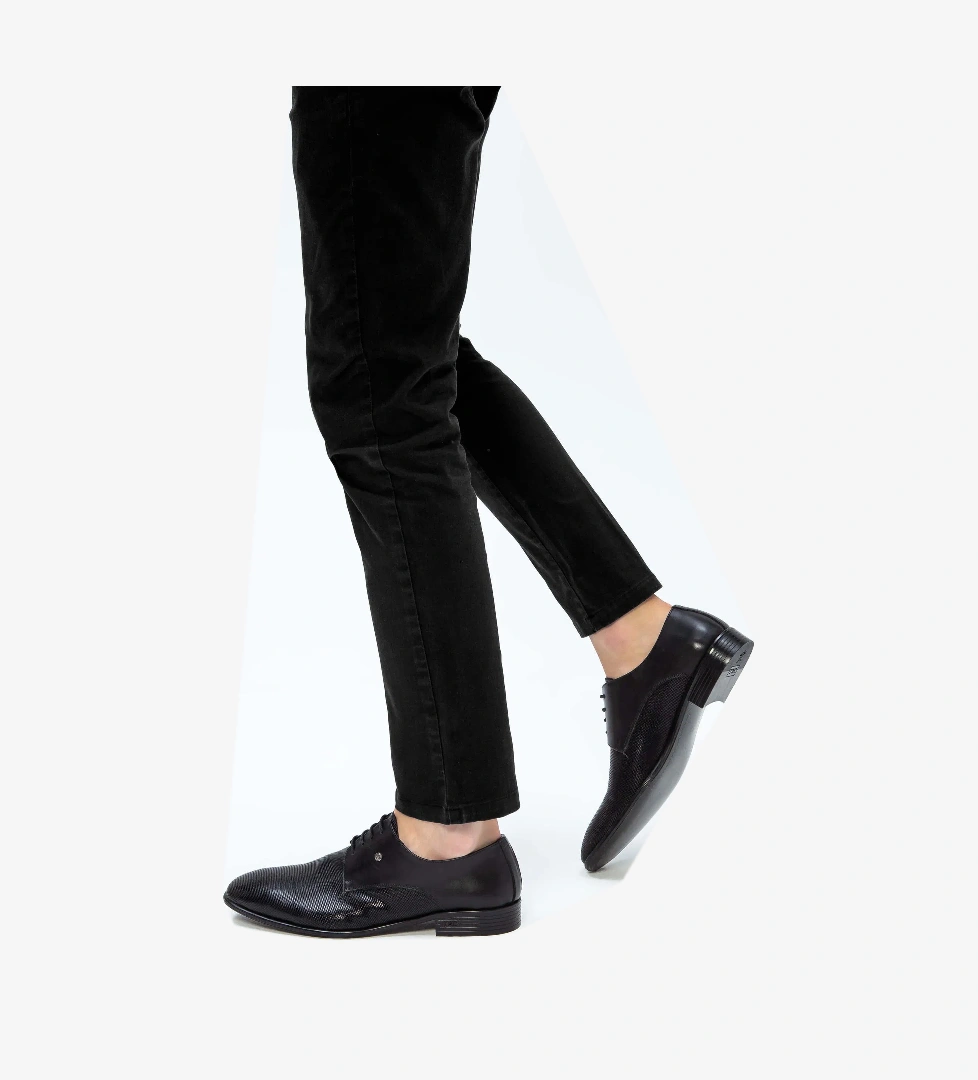 Tamer Tanca Tamer Tanca Erkek Hakiki Deri Siyah Klasik Ayakkabı model görseli