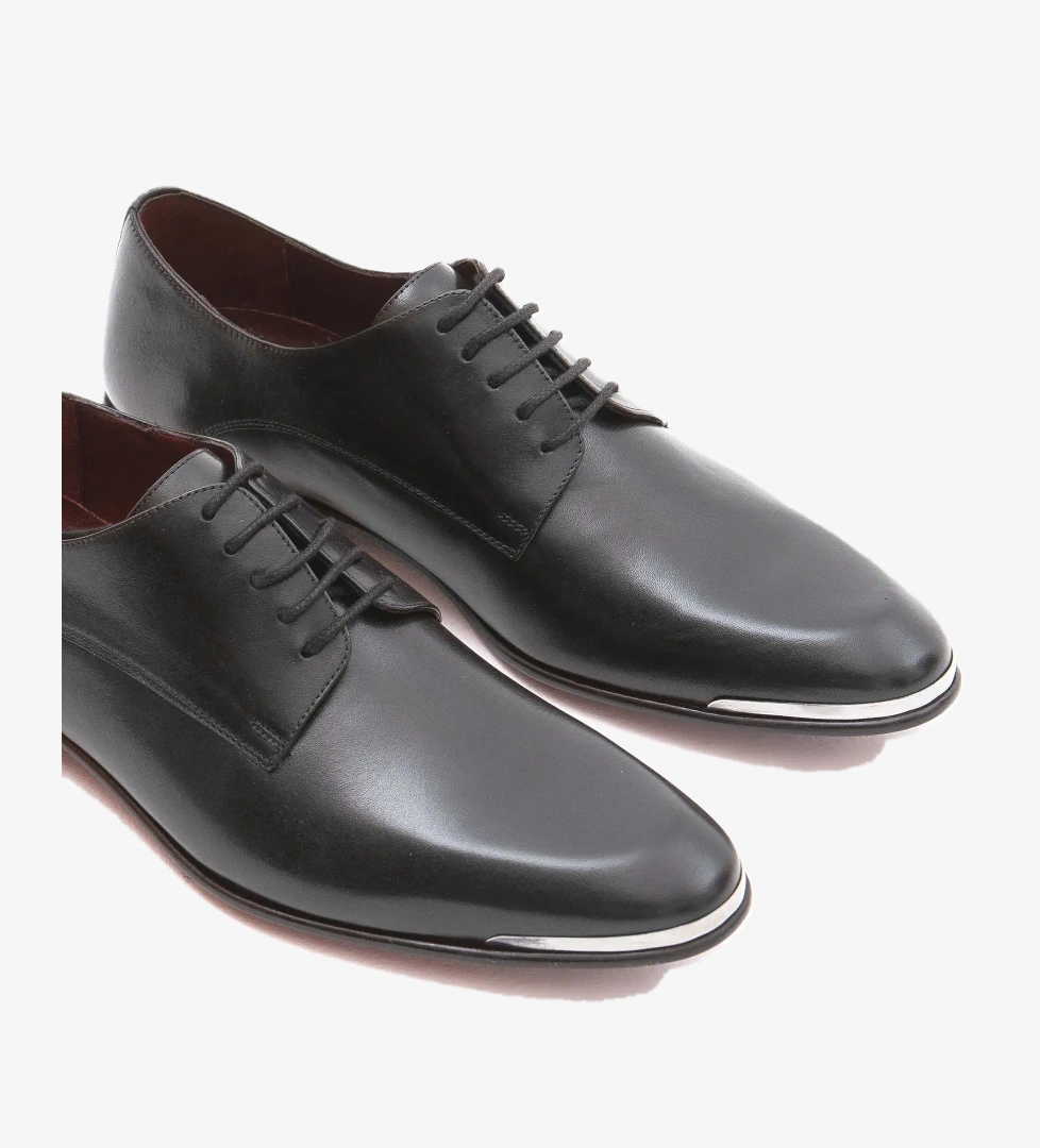 Tamer Tanca Tamer Tanca Erkek Hakiki Deri Siyah Analin Klasik Ayakkabı model görseli