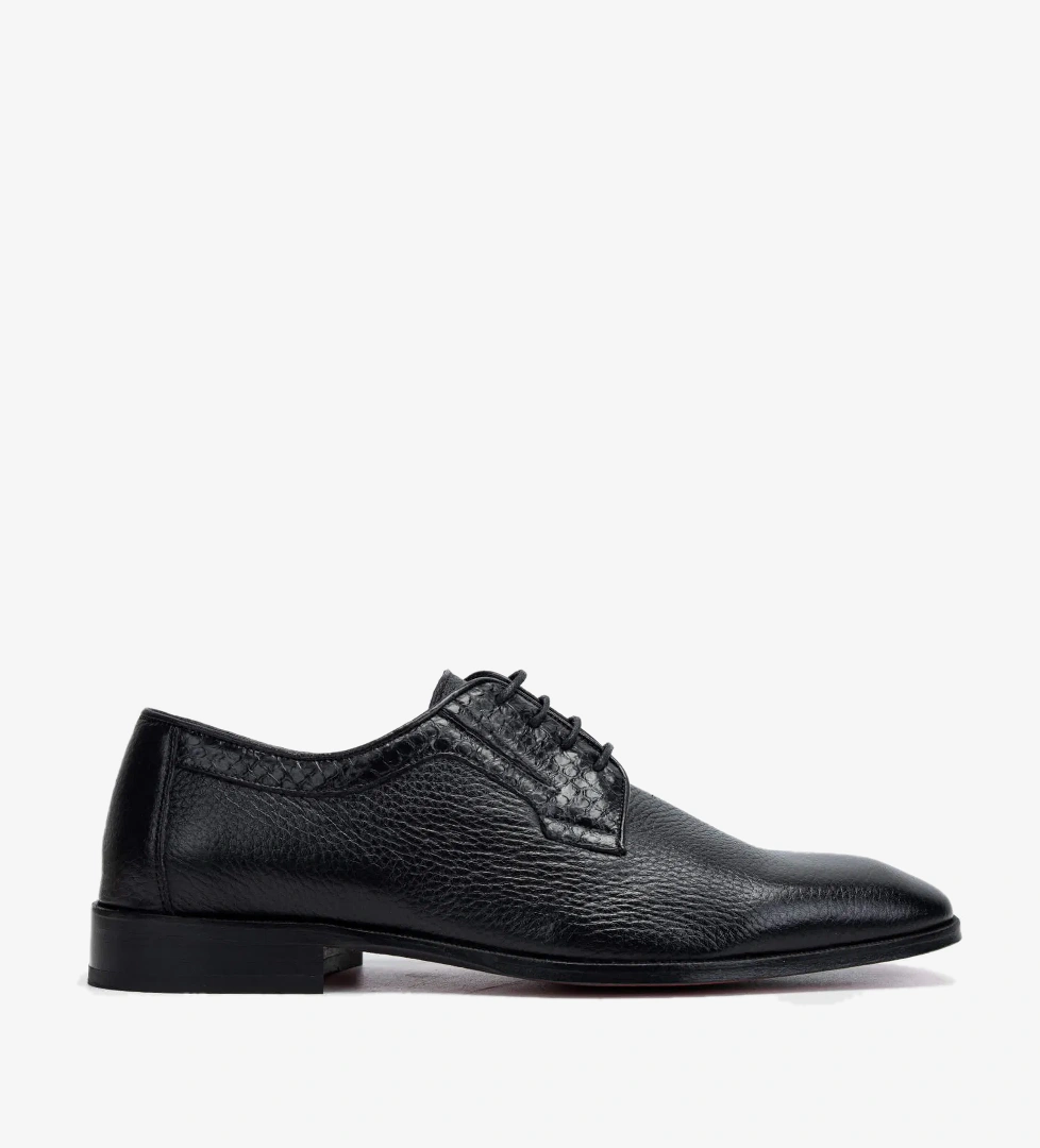 Tamer Tanca Tamer Tanca Erkek Hakiki Deri Siyah Klasik Ayakkabı model görseli