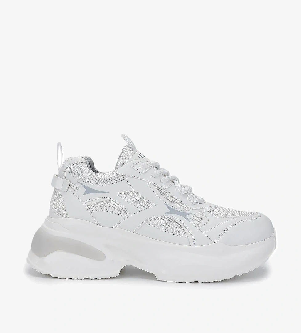 Tamer Tanca Kadın Tekstil/Vegan Beyaz Sneakers &amp; Spor Ayakkabı - Görsel 1