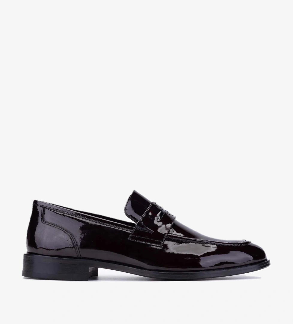 Tamer Tanca Tamer Tanca Erkek Hakiki Deri Bordo Rugan Makosen Ayakkabı model görseli