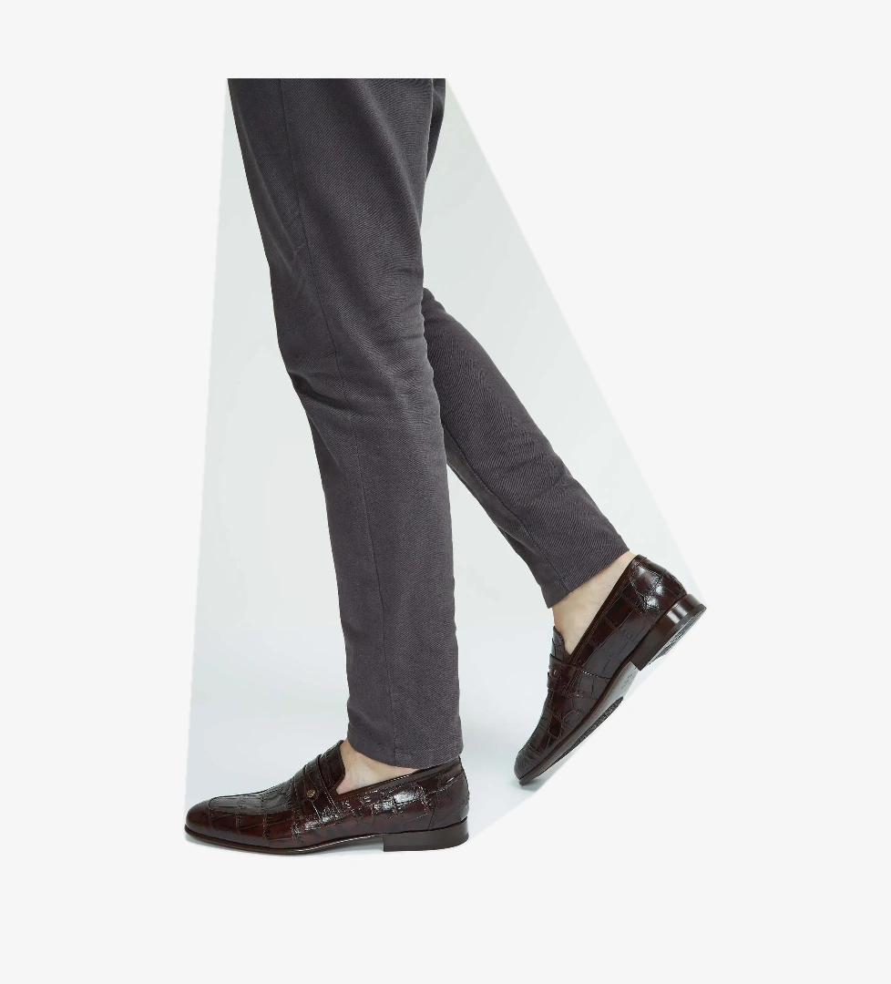 Tamer Tanca Erkek Hakiki Deri Kahverengi Makosen Ayakkabı - Görsel 1