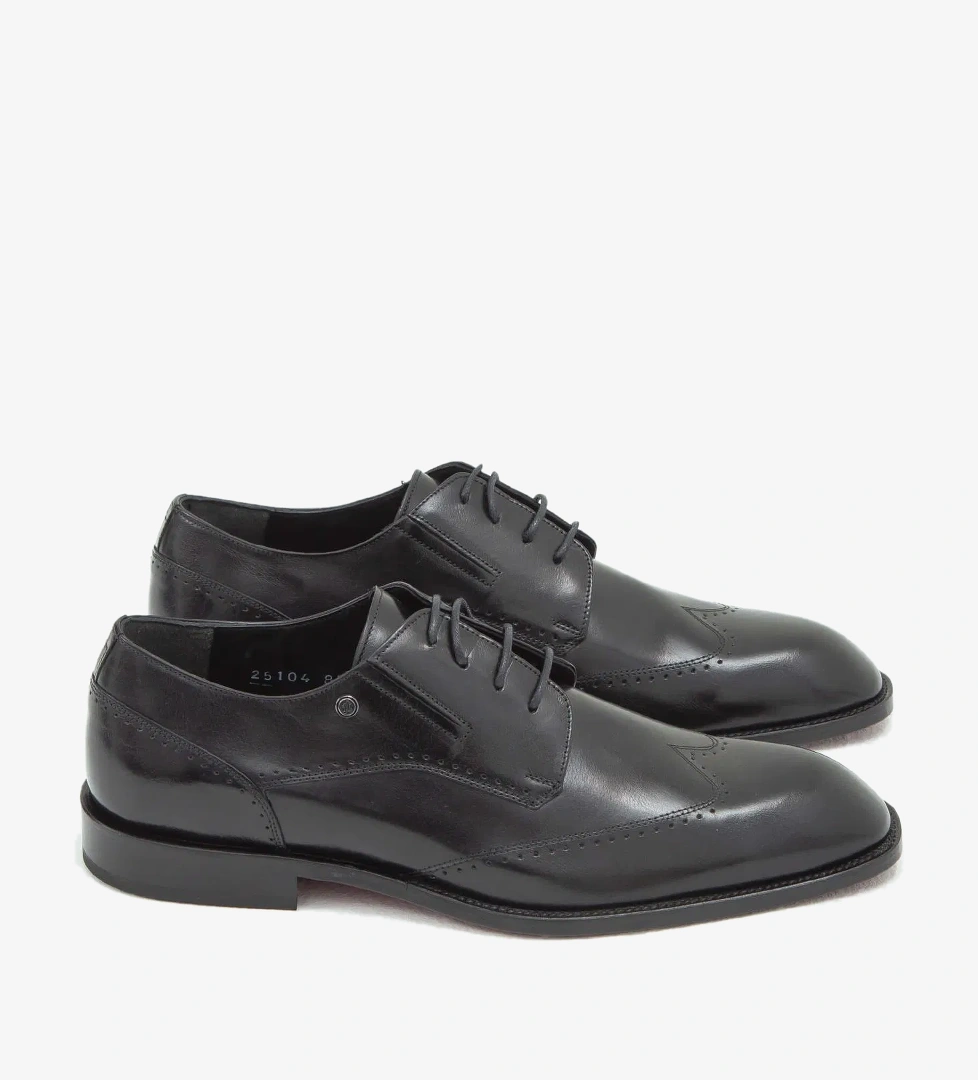 Tamer Tanca Tamer Tanca Erkek Hakiki Deri Siyah Klasik Ayakkabı model görseli