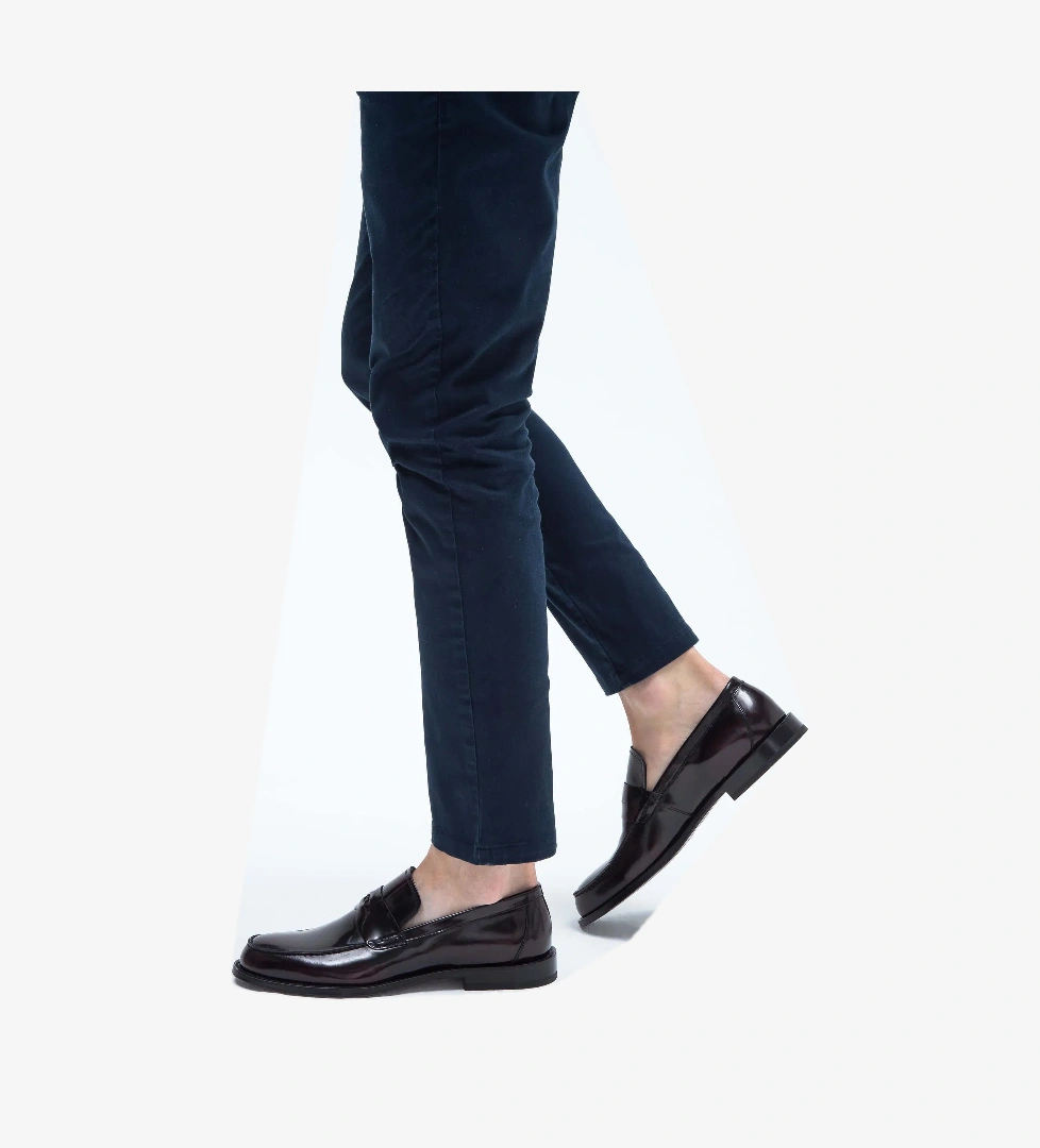 Tamer Tanca Tamer Tanca Erkek Hakiki Deri Bordo Makosen Ayakkabı model görseli