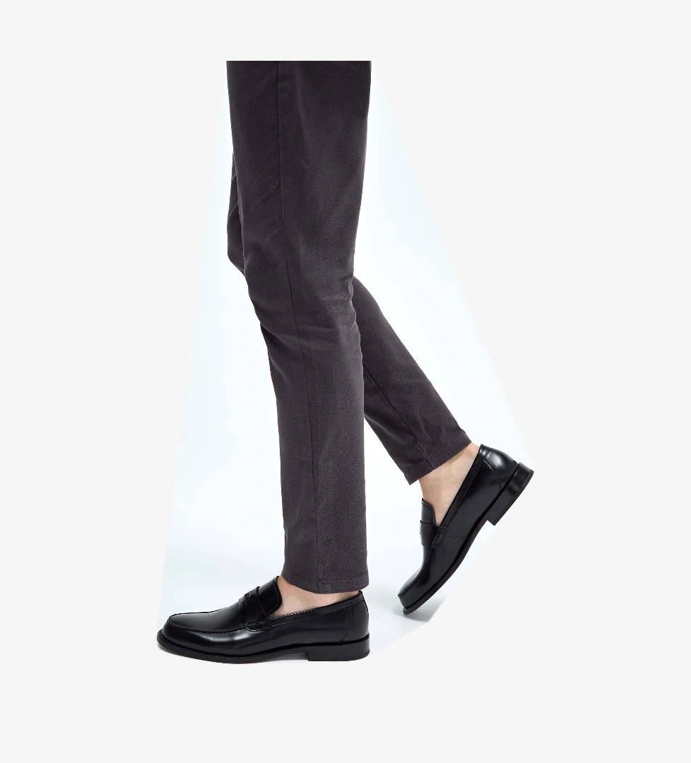 Tamer Tanca Tamer Tanca Erkek Hakiki Deri Siyah Açma Makosen Ayakkabı model görseli