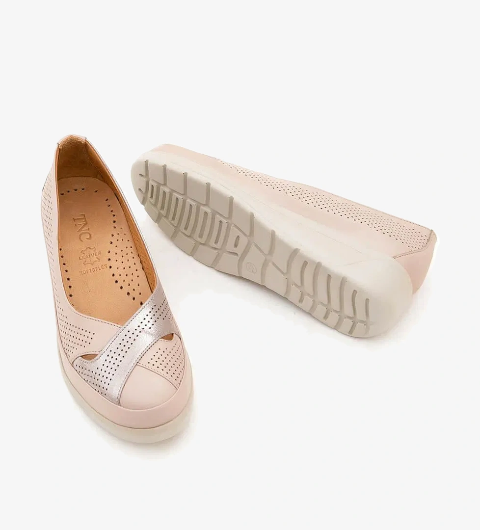 Tamer Tanca Kadın Hakiki Deri Taş Comfort Ayakkabı - Görsel 1