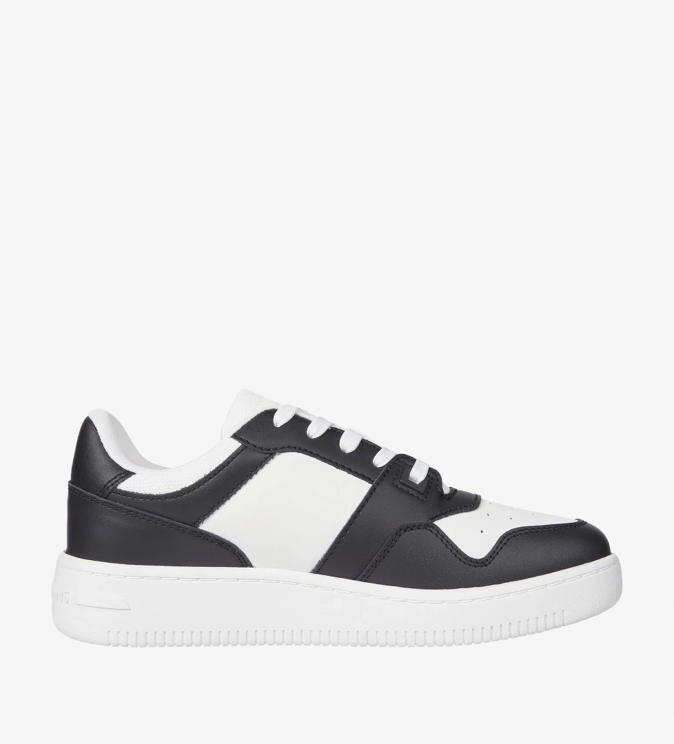 Tommy Hilfiger Retro Basket Essentials Kadın Siyah Sneaker - Görsel 1