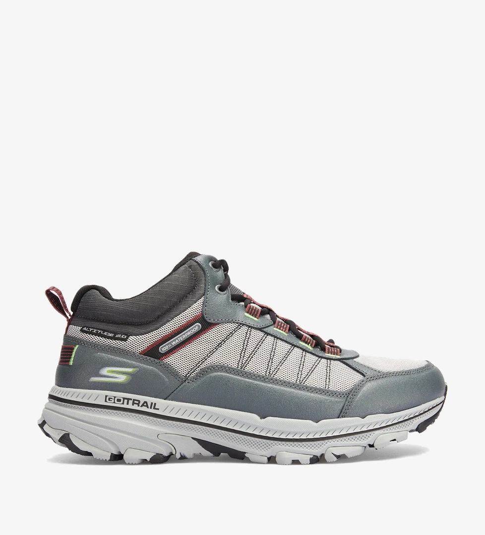 Skechers Skechers Go Run Trail Altitude 2.0 Splashproof Erkek Gri Koşu Ayakkabısı Outdoor Ayakkabı | FashFed Gri - 1. görsel