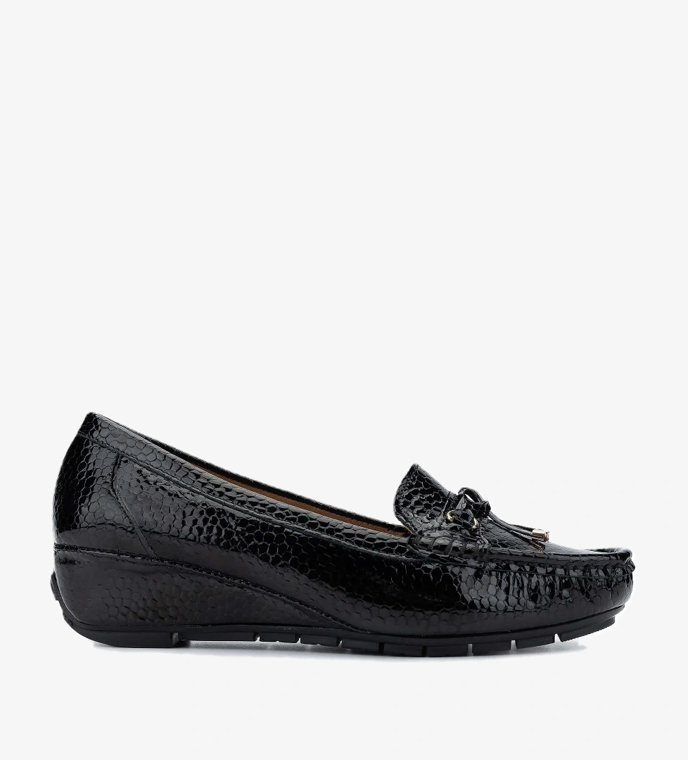 Tamer Tanca Tamer Tanca Kadın Hakiki Deri Siyah Loafer Ayakkabı model görseli