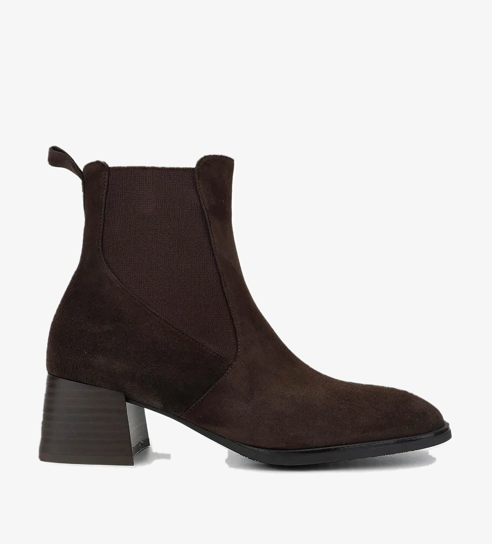 Tamer Tanca Tamer Tanca Kadın Hakiki Deri Kahverengi Süet Topuklu Bot model görseli