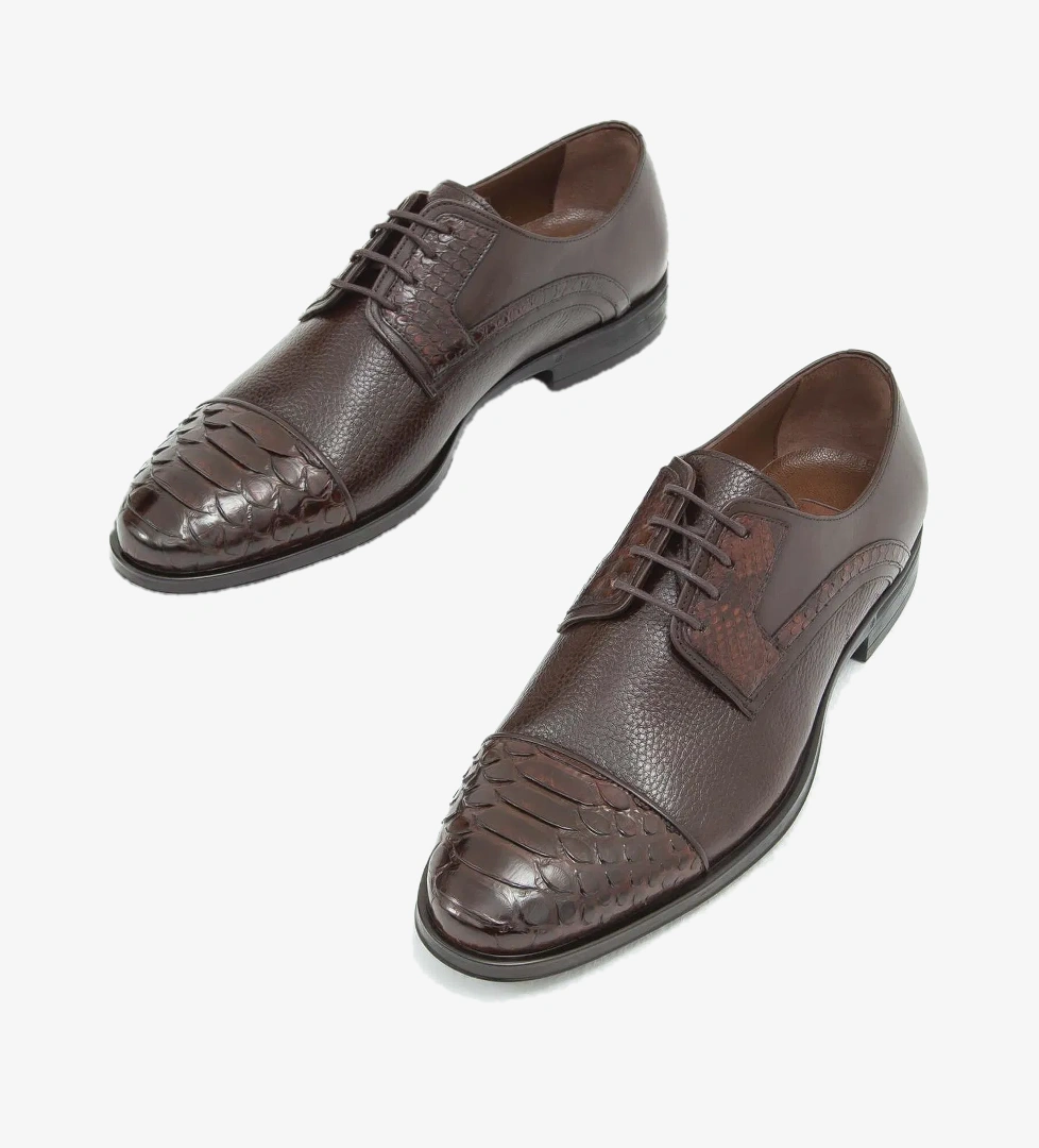 Tamer Tanca Tamer Tanca Erkek Hakiki Deri Kahverengi Klasik Ayakkabı model görseli