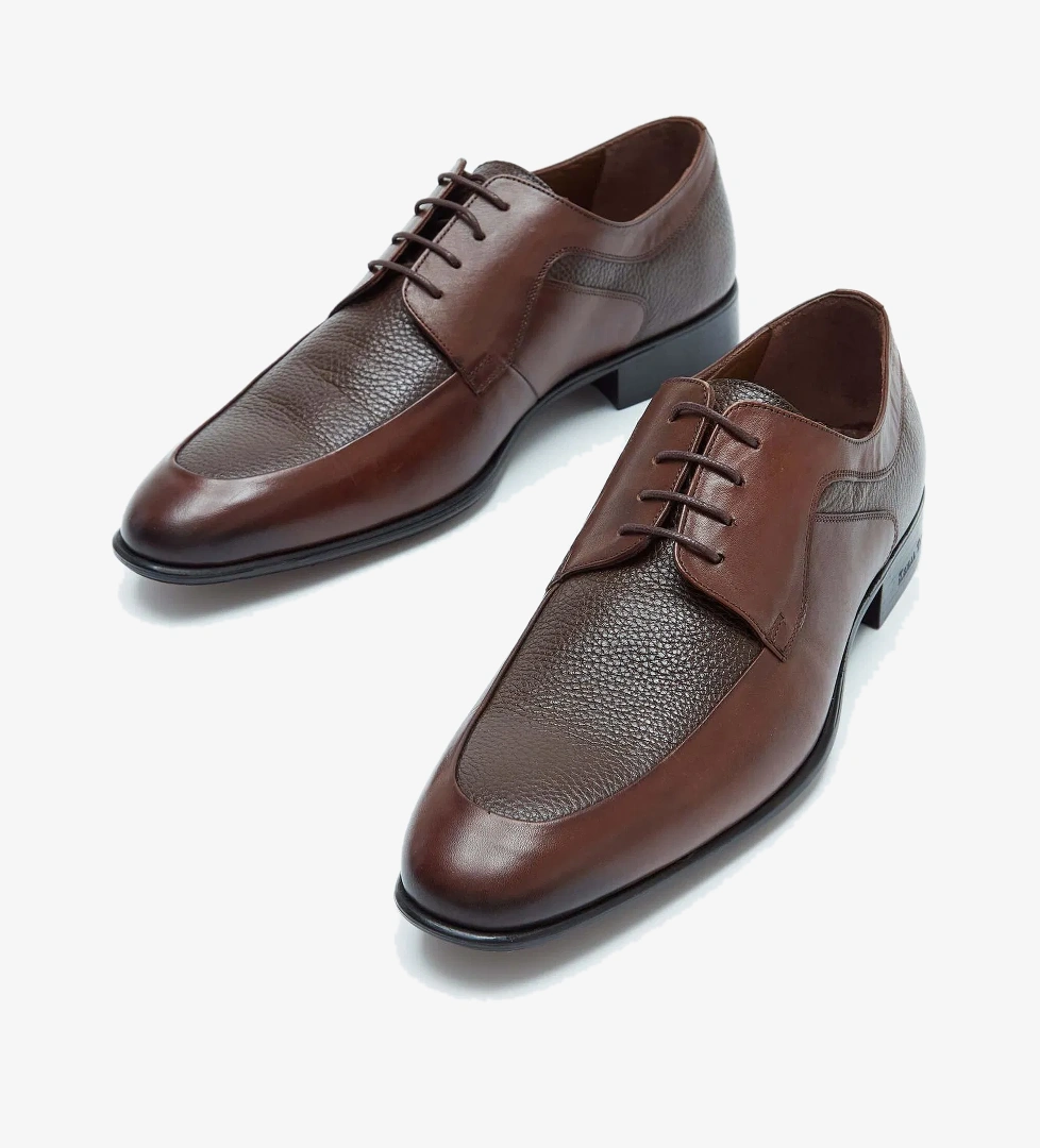 Tamer Tanca Tamer Tanca Erkek Hakiki Deri Kahverengi Klasik Ayakkabı model görseli