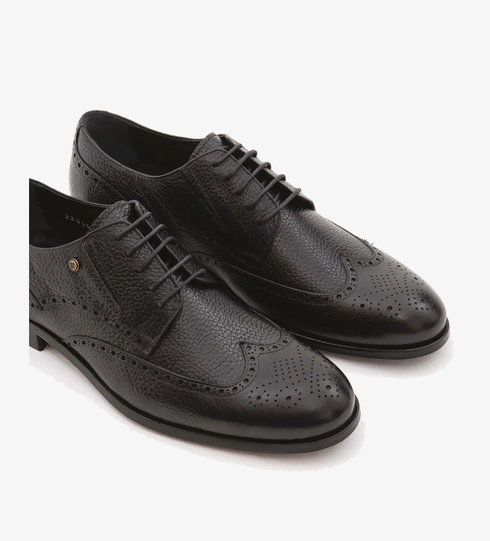 Tamer Tanca Tamer Tanca Erkek Hakiki Deri Siyah Klasik Ayakkabı model görseli