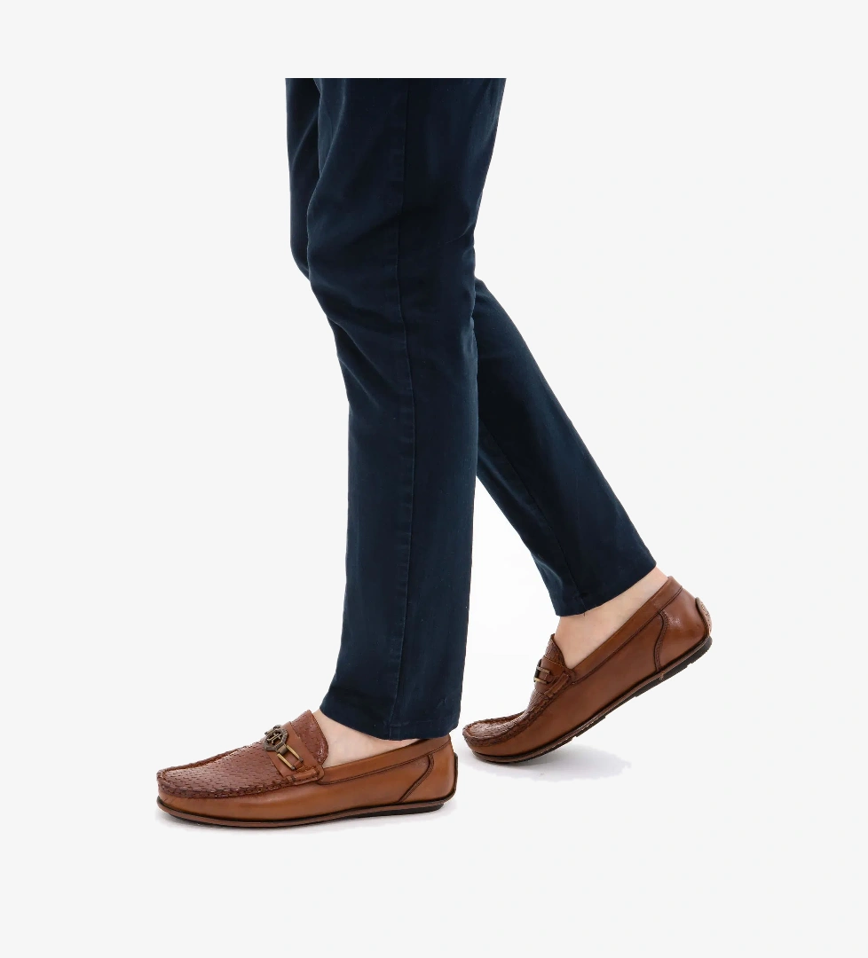 Tamer Tanca Tamer Tanca Erkek Hakiki Deri Taba Driver Ayakkabı Casual Ayakkabı | FashFed Taba - 1. görsel