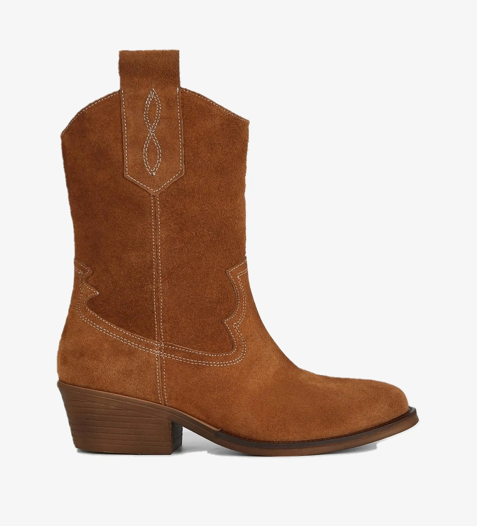 Tamer Tanca Tamer Tanca Kadın Hakiki Deri Taba Süet Western Bot model görseli