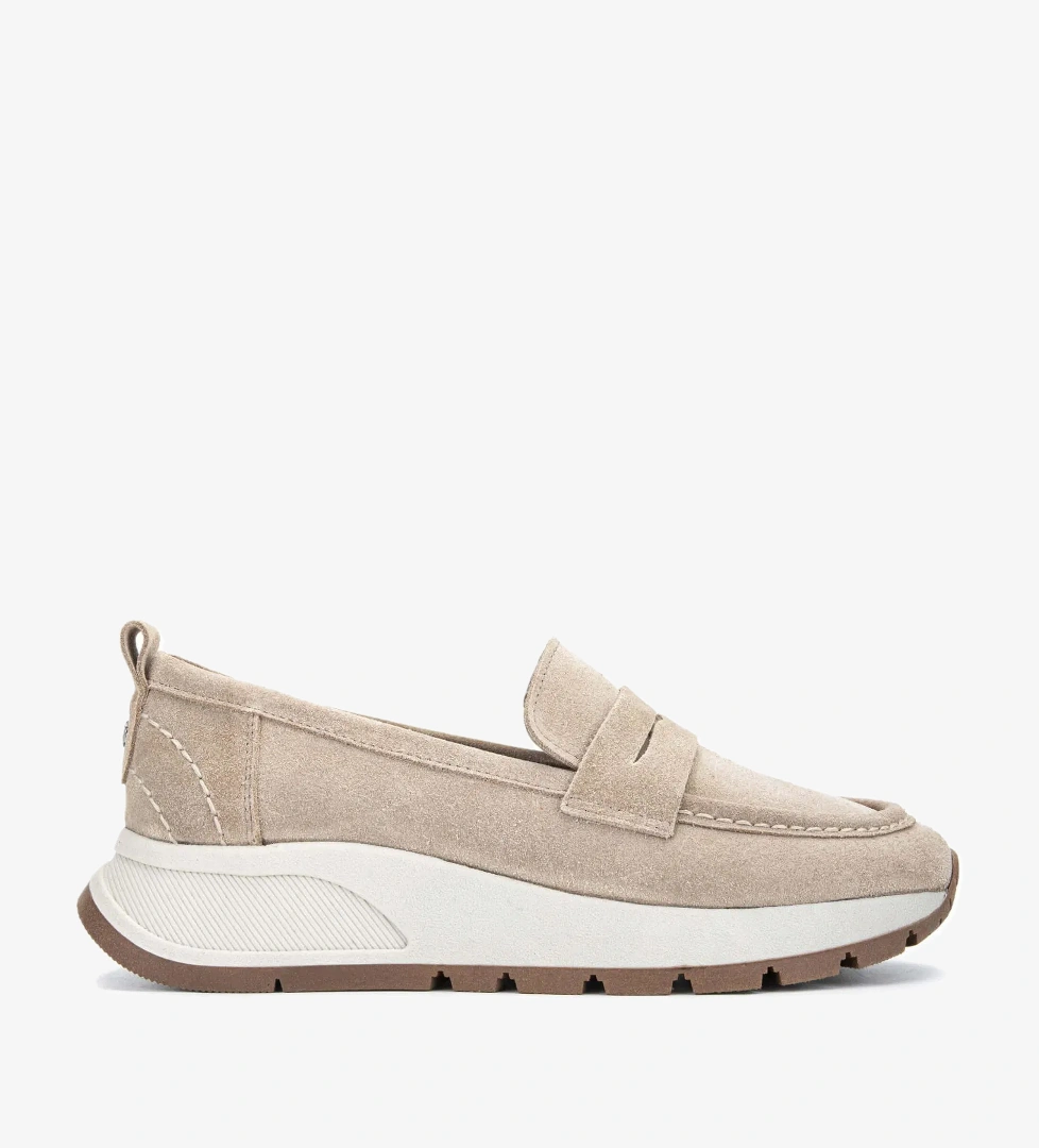 Tamer Tanca Tamer Tanca Kadın Hakiki Deri Bej Loafer Ayakkabı Casual Ayakkabı | FashFed Bej - 1. görsel