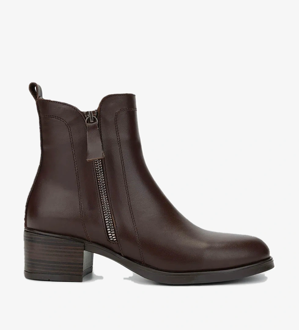 Tamer Tanca Tamer Tanca Kadın Hakiki Deri Kahverengi Topuklu Bot model görseli