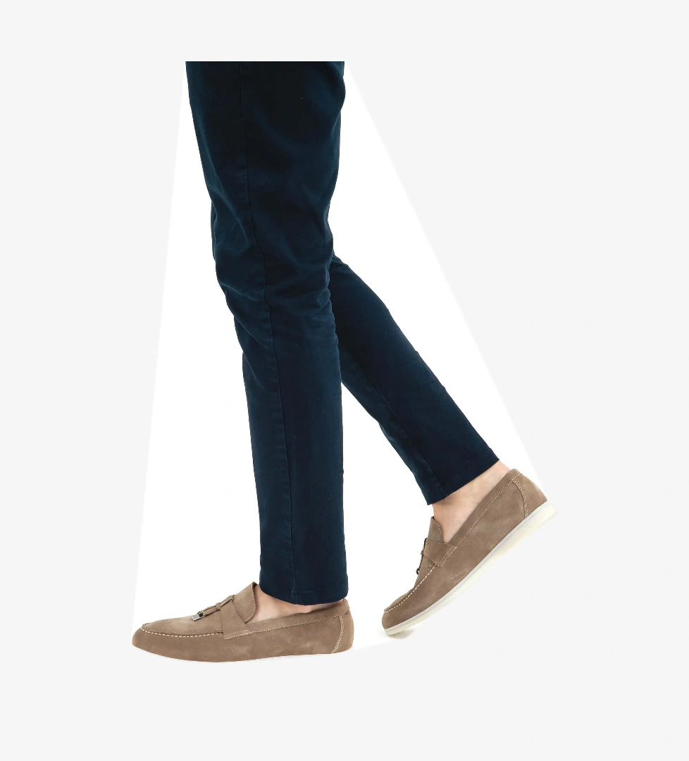 Tamer Tanca Tamer Tanca Erkek Hakiki Deri Bej Makosen Ayakkabı model görseli