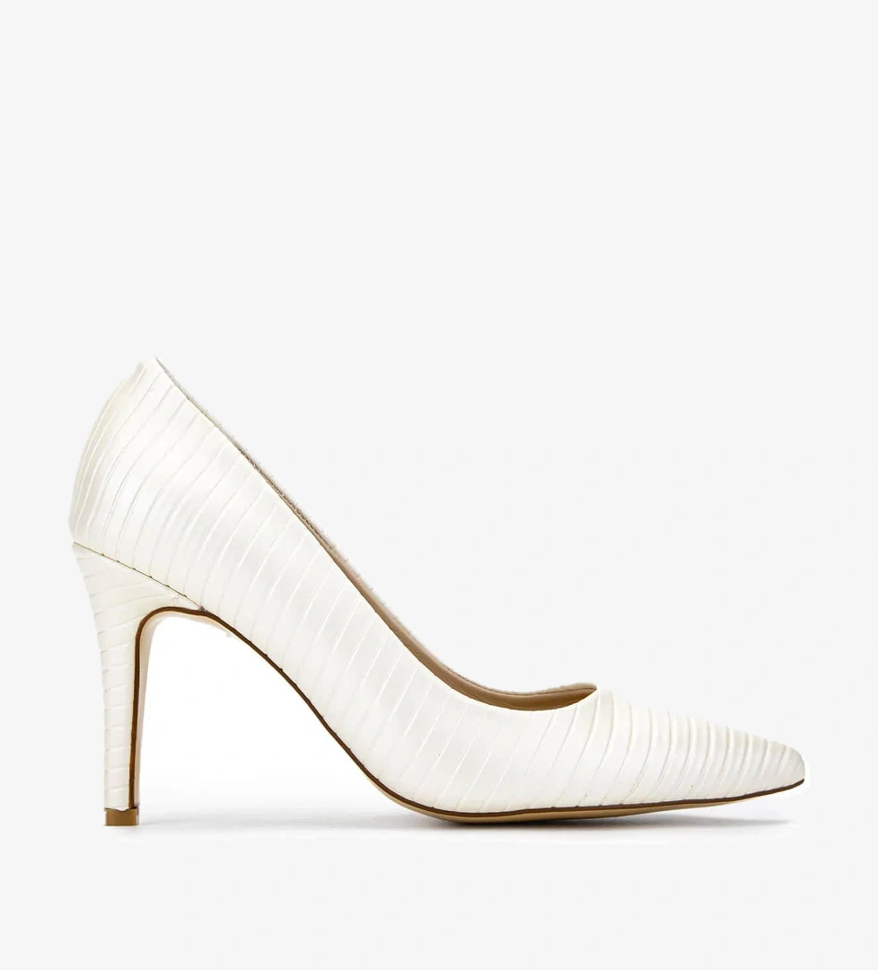 Tamer Tanca Tamer Tanca Kadın Hakiki Deri Beyaz Stiletto Ayakkabı model görseli