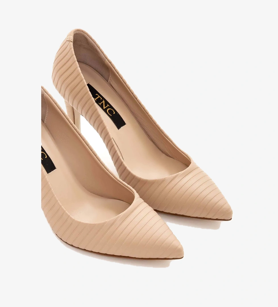 Tamer Tanca Kadın Hakiki Deri Vizon Stiletto Ayakkabı - Görsel 1