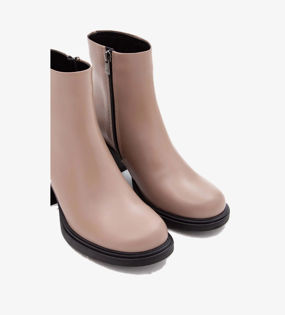 Tamer Tanca Kadın Hakiki Deri Vizon Casual Bot - Görsel 1