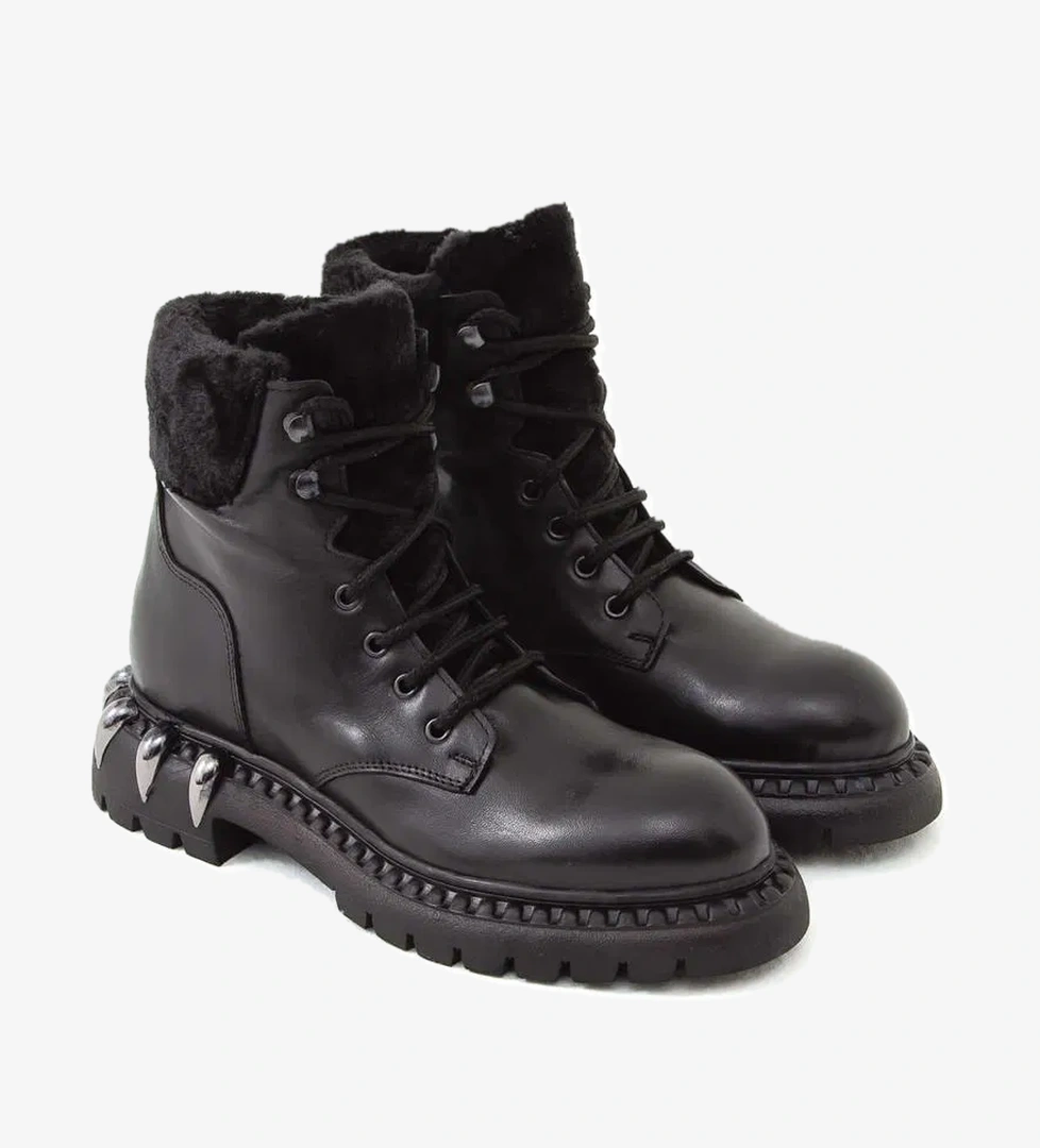 Tamer Tanca Tamer Tanca Kadın Hakiki Deri Siyah Bot model görseli