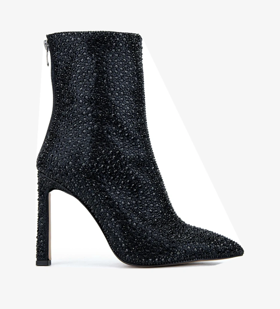 Tamer Tanca Kadın Hakiki Deri Siyah Topuklu Bot - Görsel 1