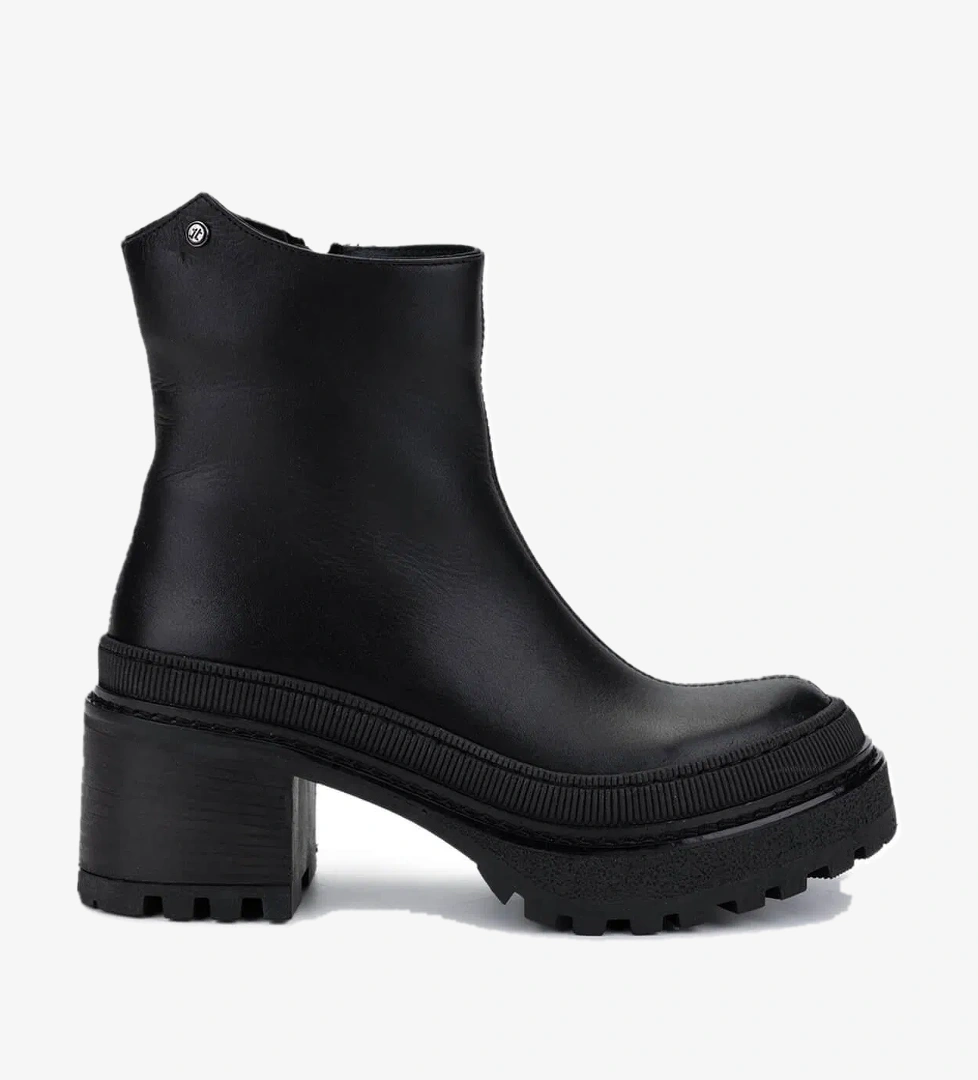 Tamer Tanca Kadın Hakiki Deri Siyah Casual Bot - Görsel 1