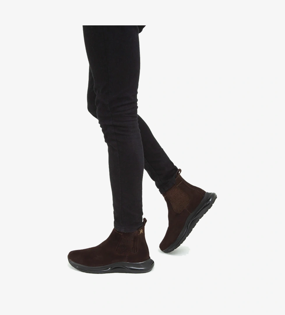 Tamer Tanca Tamer Tanca Erkek Hakiki Deri Kahverengi Süet Casual Bot model görseli