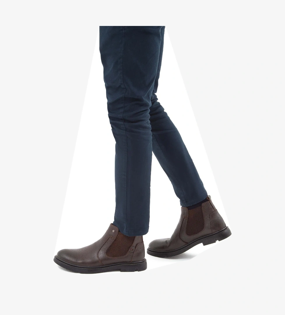 Tamer Tanca Erkek Hakiki Deri Kahverengi Klasik Bot - Görsel 1