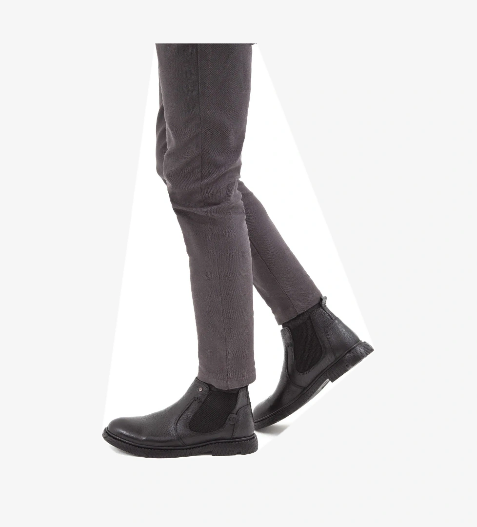 Tamer Tanca Tamer Tanca Erkek Hakiki Deri Siyah Klasik Bot model görseli