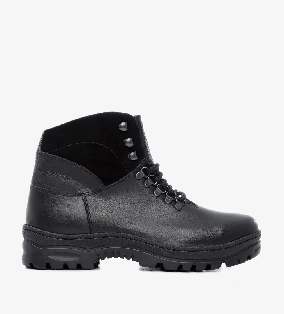 Tamer Tanca Erkek Hakiki Deri Siyah Casual Bot - Görsel 1