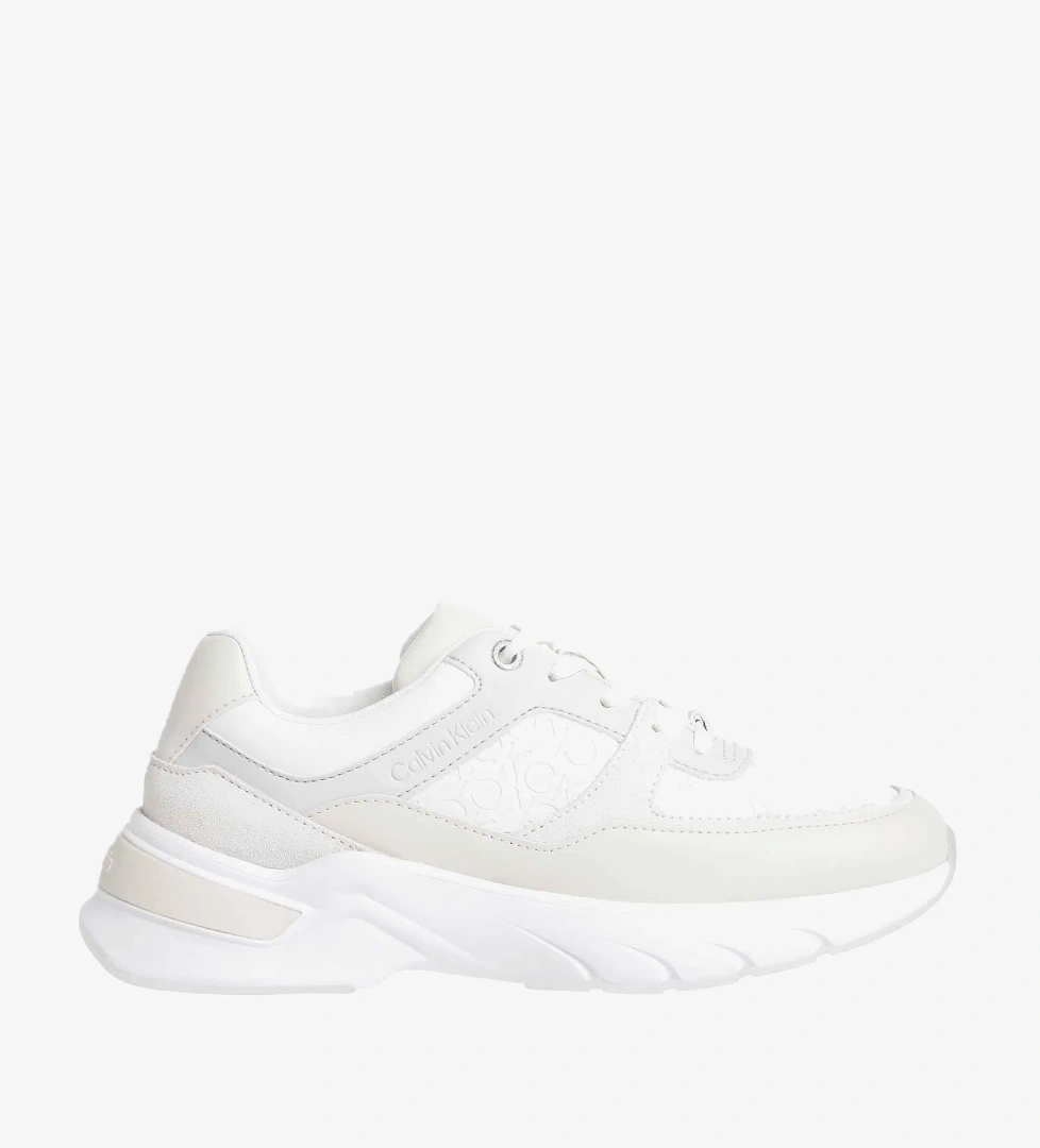 Calvin Klein Elevated Runner Kadın Bej Sneaker - Görsel 1