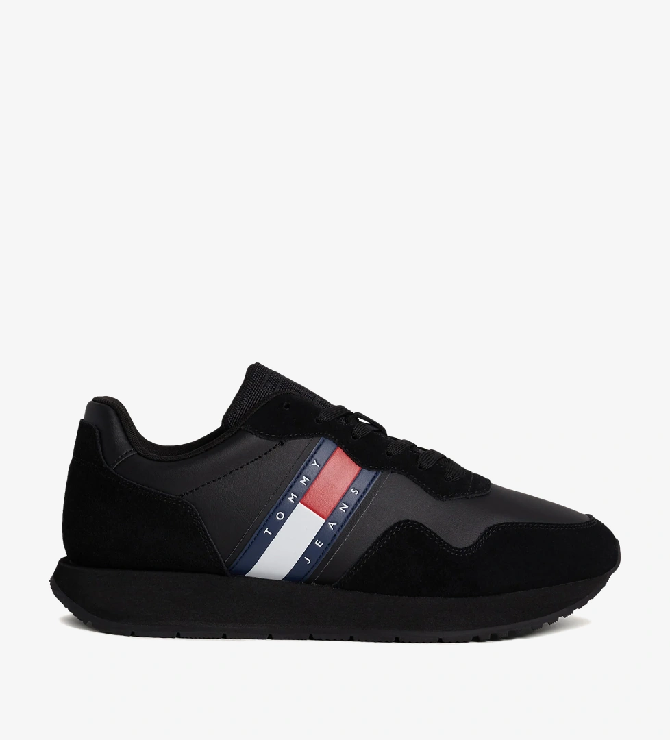 Tommy Jeans Tommy Jeans Tommy Hilfiger Jeans Modern Runner Erkek Siyah Spor Ayakkabı Sneaker | FashFed Siyah - 1. görsel