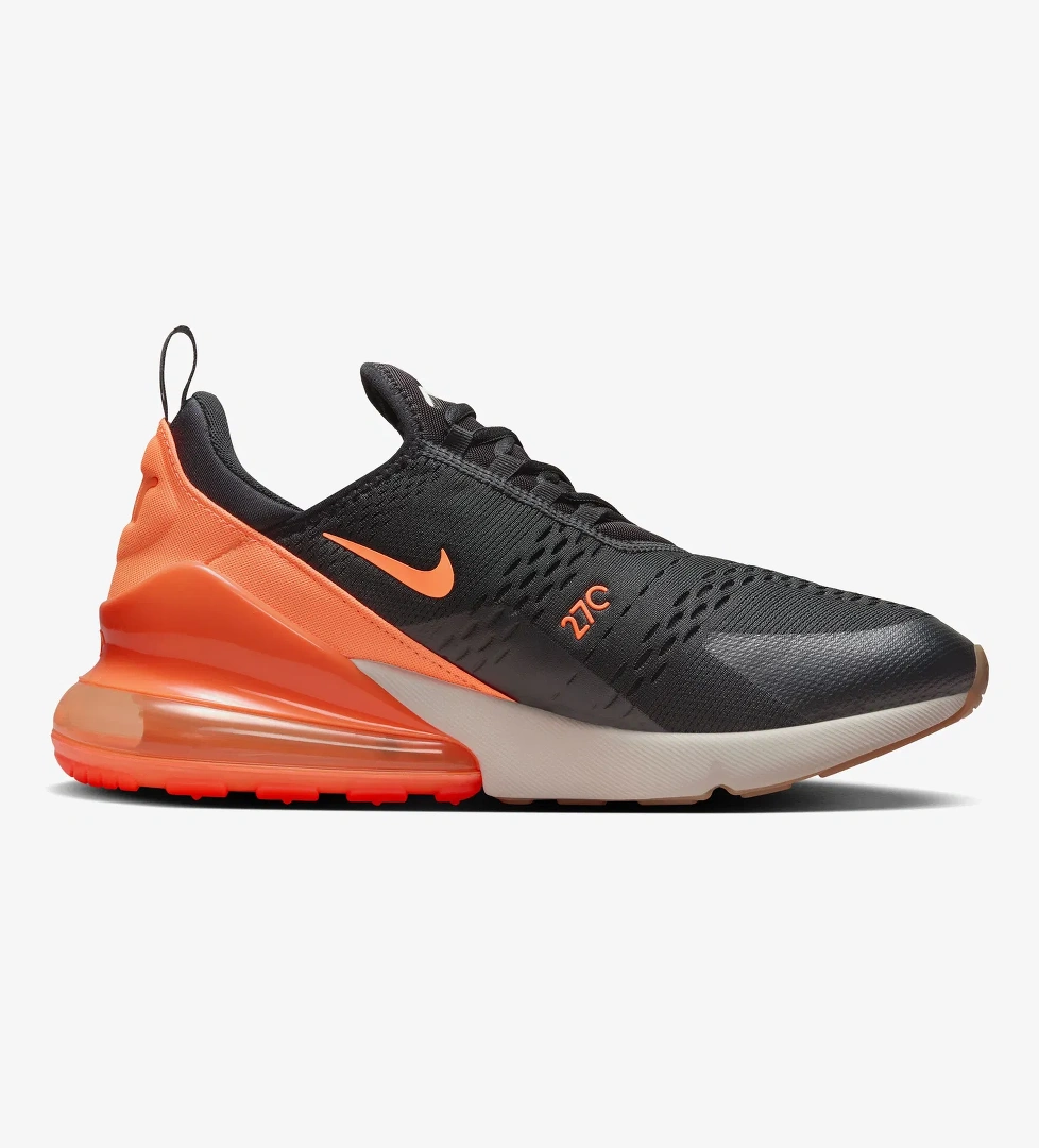 Nike Air Max 270 Erkek Siyah Spor Ayakkabı - Görsel 1